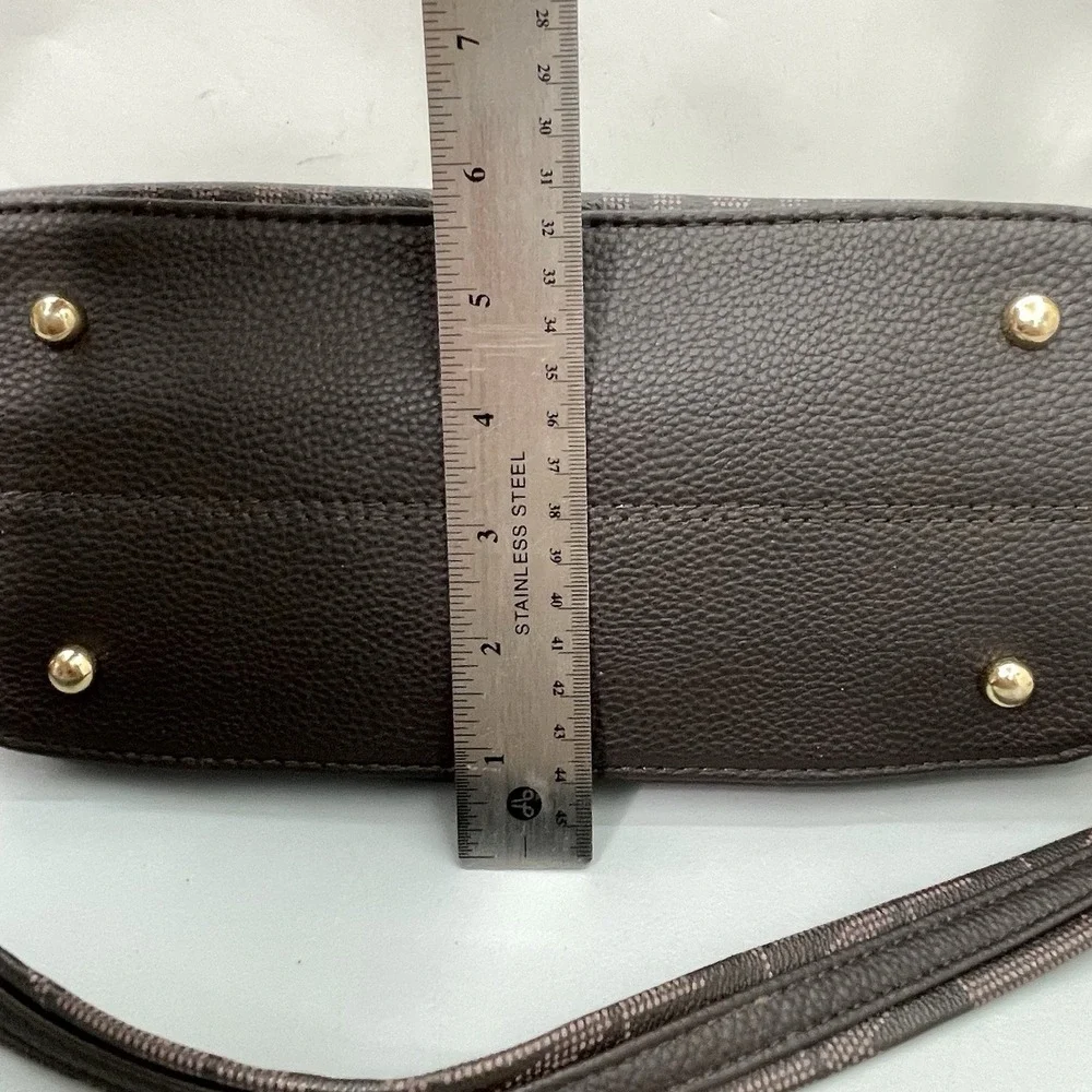MKF Collection by Mia K Signature Fula Tote Bag Satchel Crossbody Brown
